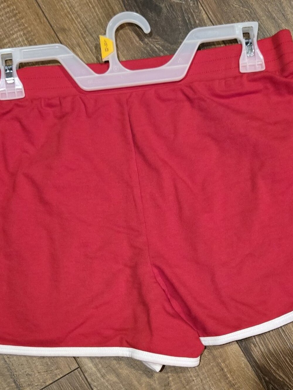NWT No Boundaries Red Dolphin Athletic Shorts White Trim Large (11- 13)